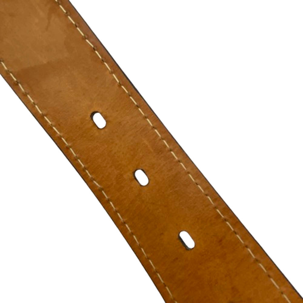 SCOTCH GRAIN スコッチグレイン レザー ベルト ダークグリーン系【中古】