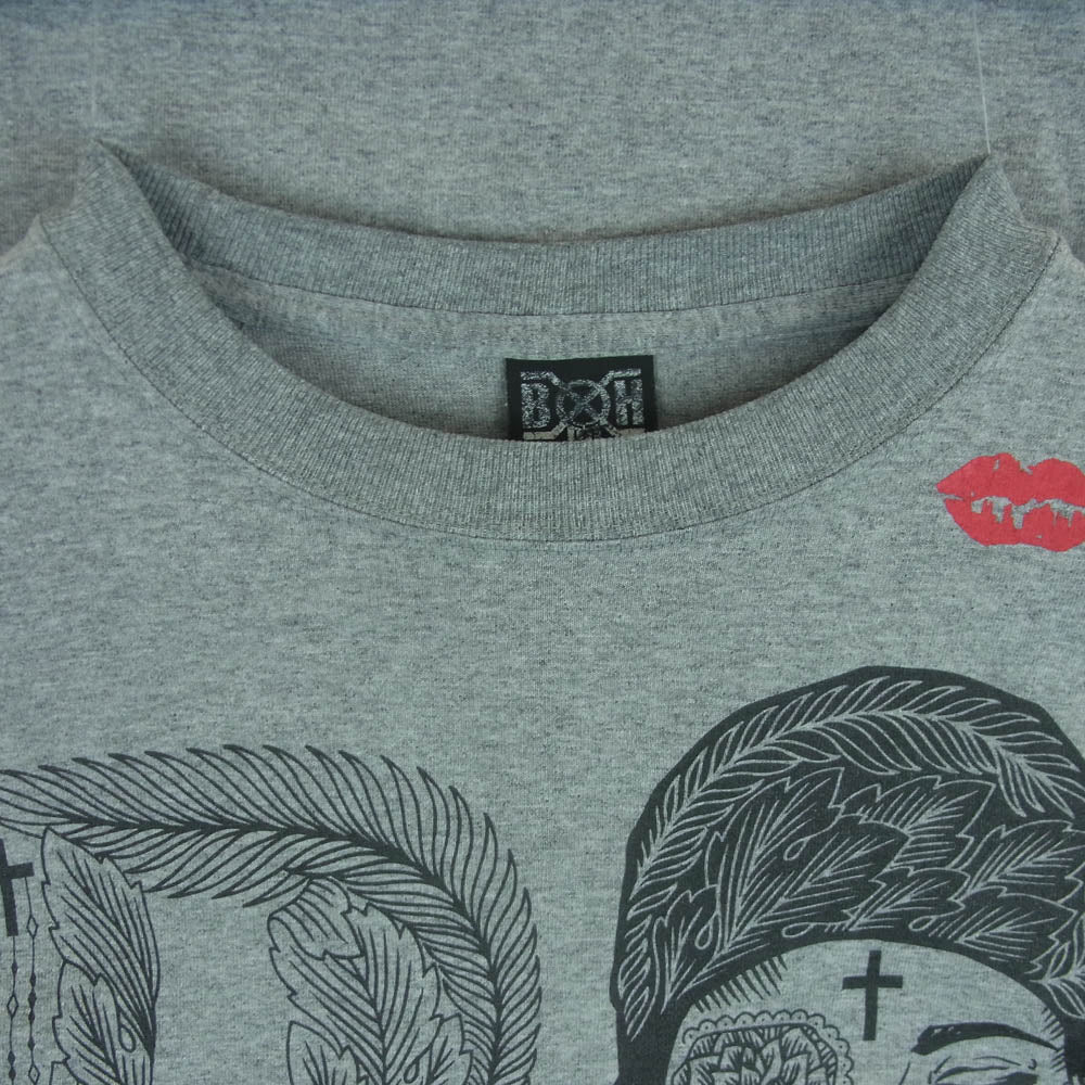 BOUNTY HUNTER バウンティーハンター フロントロゴ プリント 長袖 Tシャツ グレー系 M【中古】
