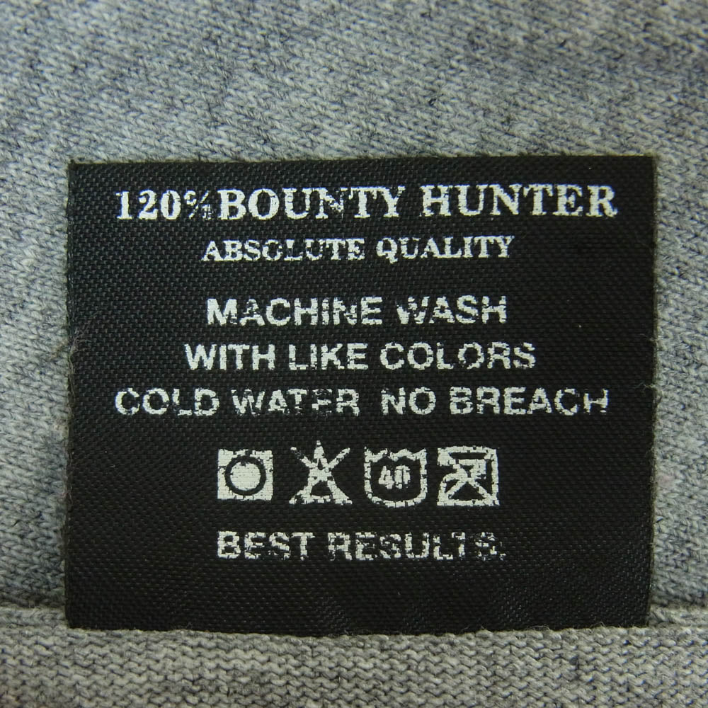 BOUNTY HUNTER バウンティーハンター フロントロゴ プリント 長袖 Tシャツ グレー系 M【中古】