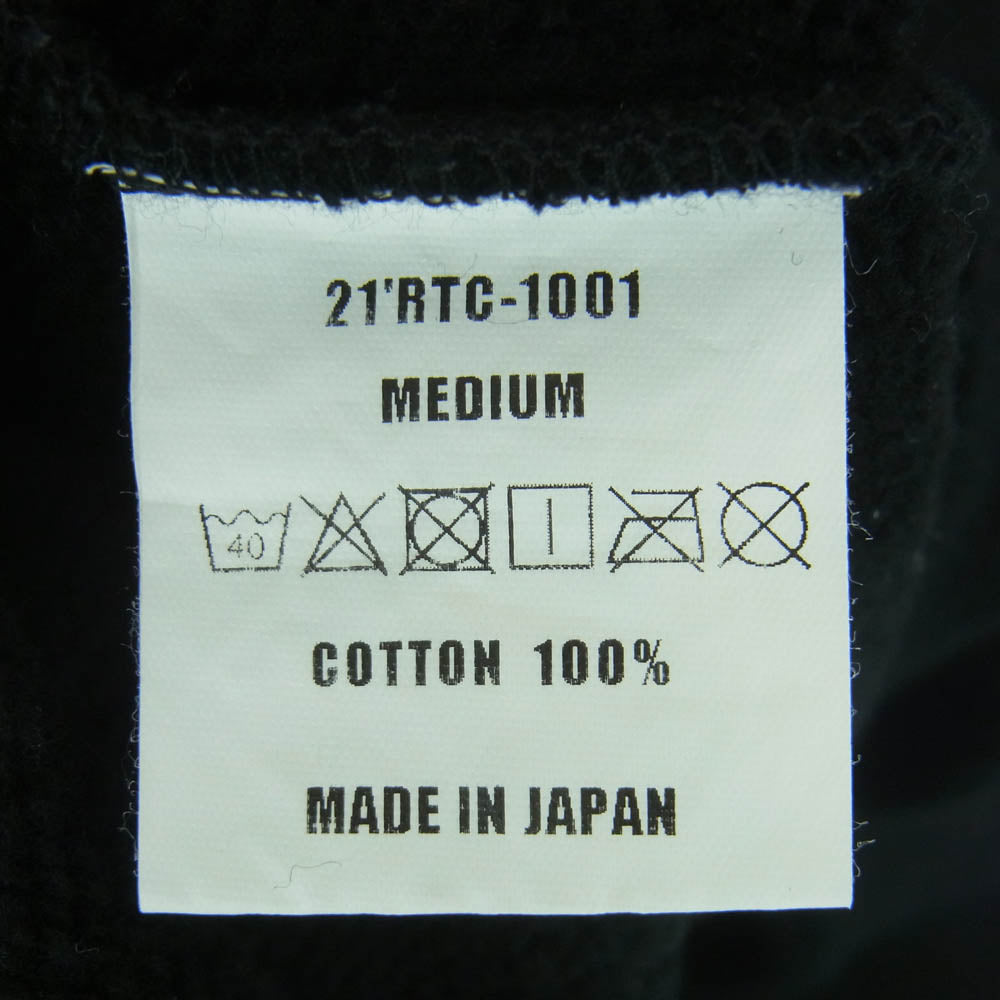 RATS ラッツ 21RTC-1001 MGM SWEAT ロゴプリント クルーネック スウェット コットン 日本製 ブラック系 M【中古】