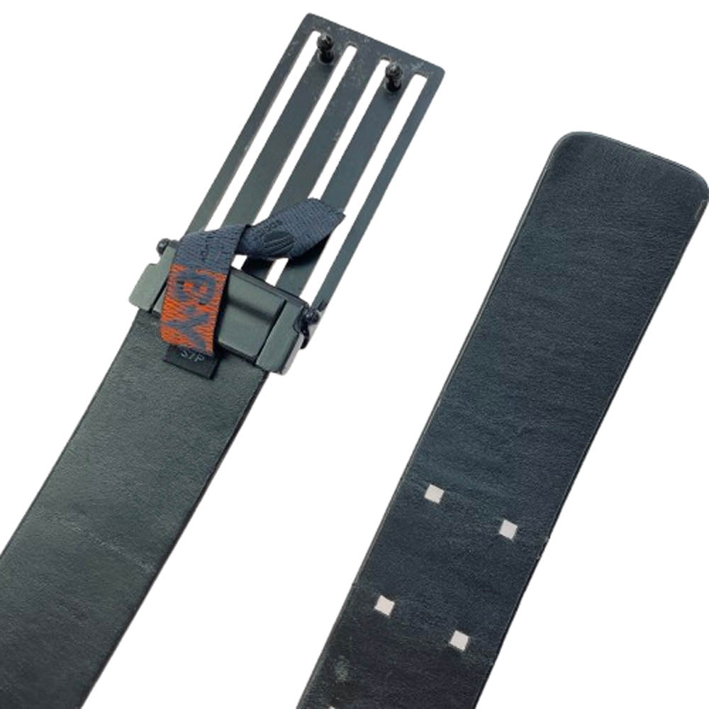 Y-3 Yohji Yamamoto ワイスリー ヨウジヤマモト ロゴ レザー ベルト ブラック系【中古】