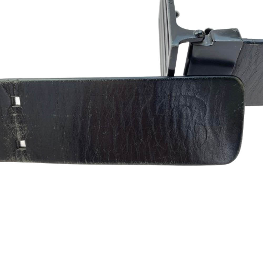 Y-3 Yohji Yamamoto ワイスリー ヨウジヤマモト ロゴ レザー ベルト ブラック系【中古】