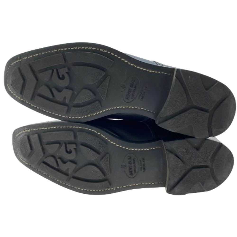 SCOTCH GRAIN スコッチグレイン 2724 Shineorrain シャインオアレイン III 外羽根 プレーン トゥ レザー シューズ ブラック系 25【中古】