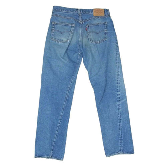 Levi's リーバイス 80s 501 赤耳 刻印524 紙パッチCARE INSTRUCTION INSIDE GARMENT表記 デニム パンツ インディゴブルー系 34【中古】