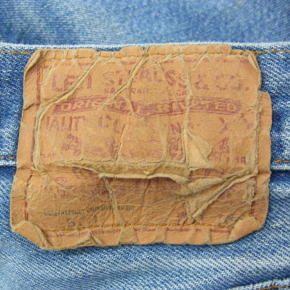 Levi's リーバイス 501 66後期 smalle ボタン裏刻印6 紙パッチ デニム パンツ インディゴブルー系 31【中古】