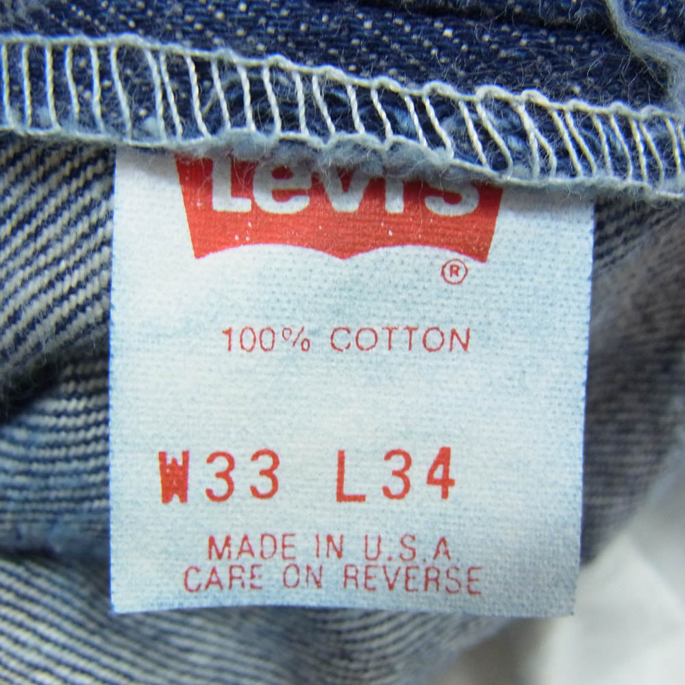 Levi's リーバイス 90s 501 サンアンジェロ工場製 デニム パンツ インディゴブルー系 33【中古】