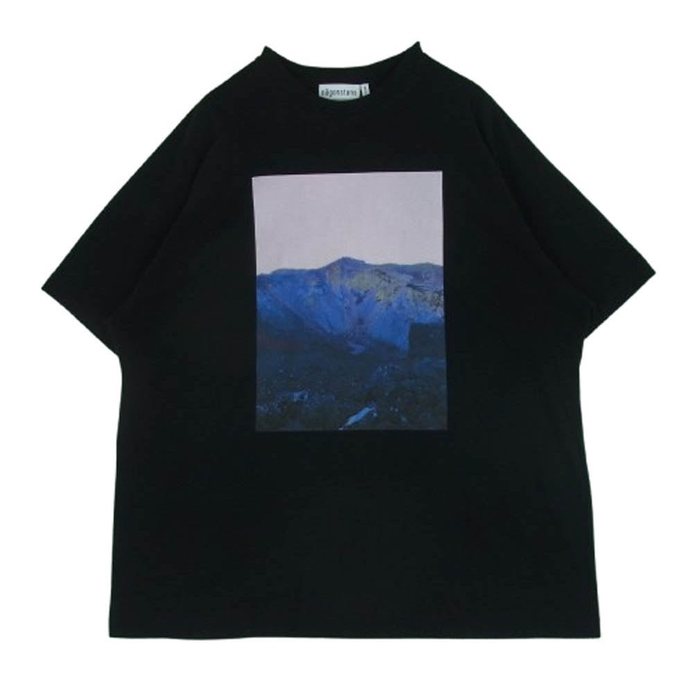 ナゴンスタンス 25SS 470IS080-1631 プリント 半袖 Tシャツ コットン 日本製 ブラック系 M【美品】【中古】