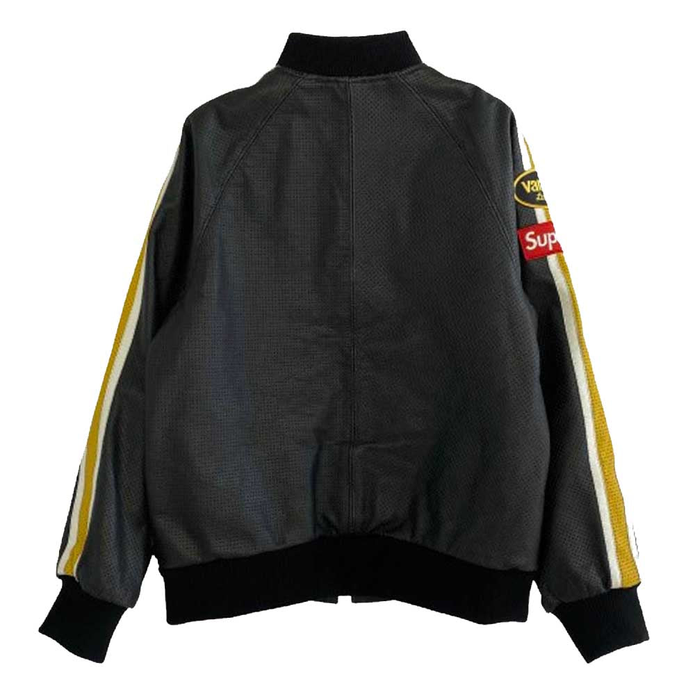 Supreme シュプリーム 20SS Vanson Leathers バンソン Perforated Bomber Jacket ブラック系 M【中古】