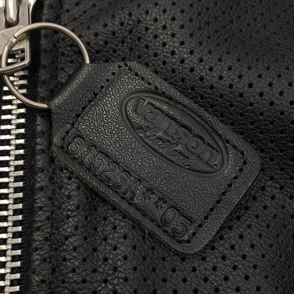 Supreme シュプリーム 20SS Vanson Leathers バンソン Perforated Bomber Jacket ブラック系 M【中古】