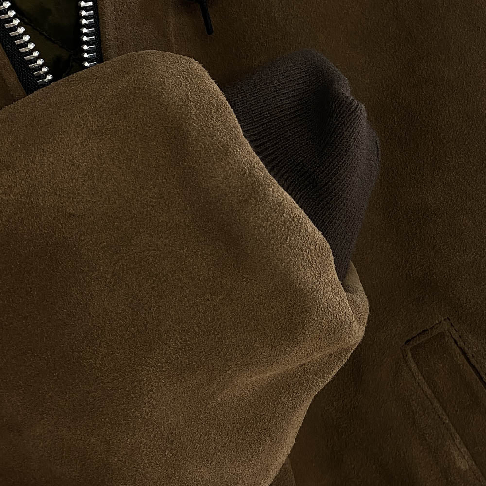 Supreme シュプリーム 24AW vanson Leathers バンソン Hooded Work Jacket ワーク ジャケット ブラウン系 M【中古】