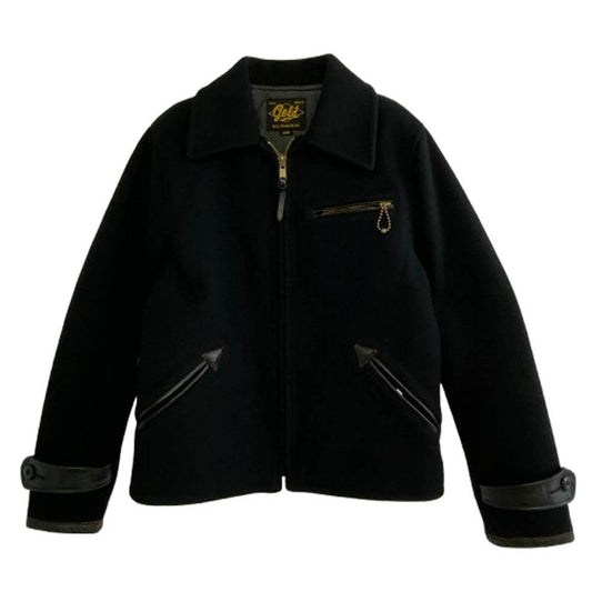 GOLD ゴールド GL12617 東洋エンタープライズ 30oz WOOL MELTON SPORTS JACKET 裏地キルティング ウール メルトン スポーツ ジャケット ブラック系 36【中古】