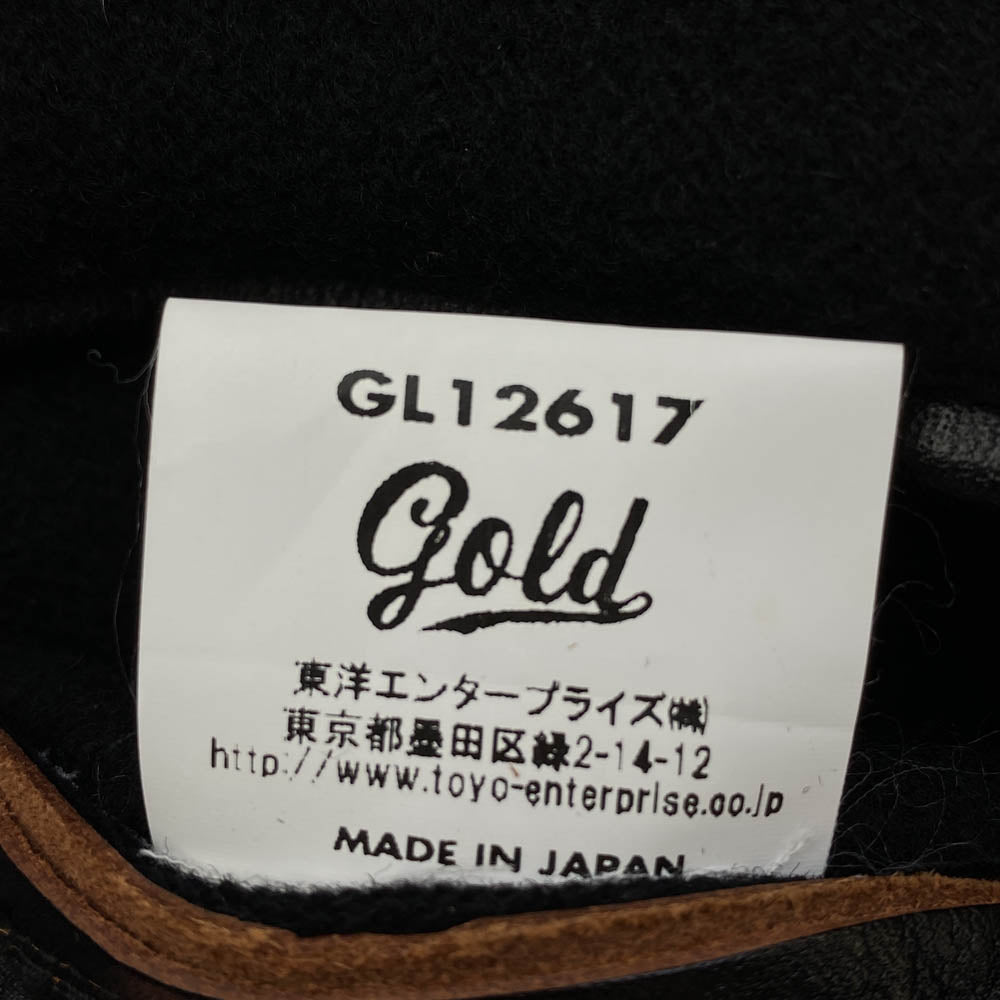 GOLD ゴールド GL12617 東洋エンタープライズ 30oz WOOL MELTON SPORTS JACKET 裏地キルティング ウール メルトン スポーツ ジャケット ブラック系 36【中古】