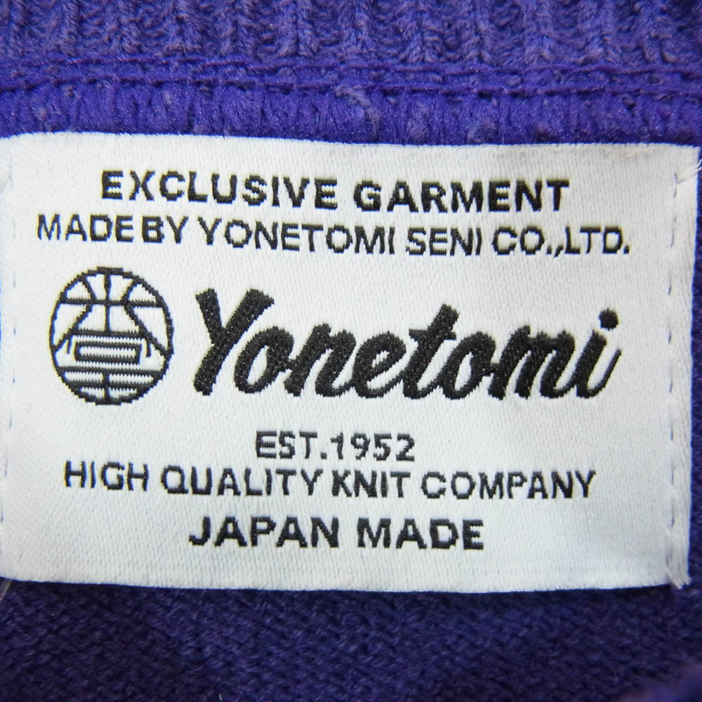 ヨネトミ 95-252-010 WAVE COTTON KNIT P/O コットン ニット セーター パープル系 1【中古】