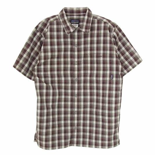 patagonia パタゴニア 11SS 53001 11年製 Puckerware Shirt パッカーウェア シャツ ブラウン系 M【中古】