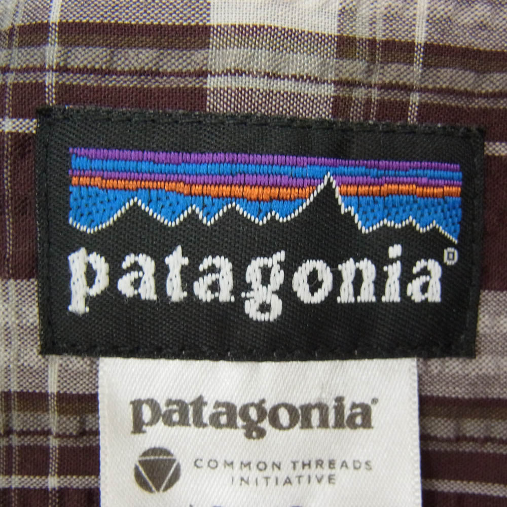 patagonia パタゴニア 11SS 53001 11年製 Puckerware Shirt パッカーウェア シャツ ブラウン系 M【中古】