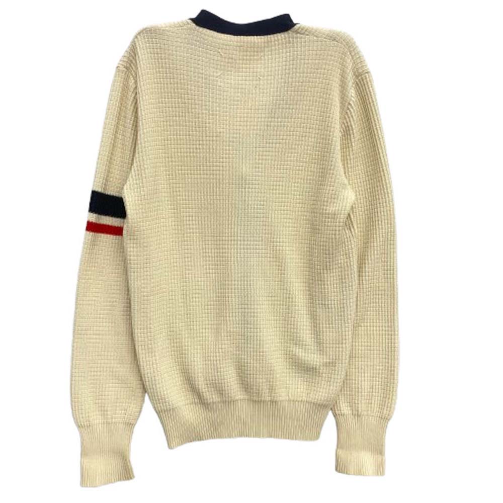 MAISON MARTIN MARGIELA メゾンマルタンマルジェラ Tennis Cardigan トリコカラー カーディガン オフホワイト系 M【中古】