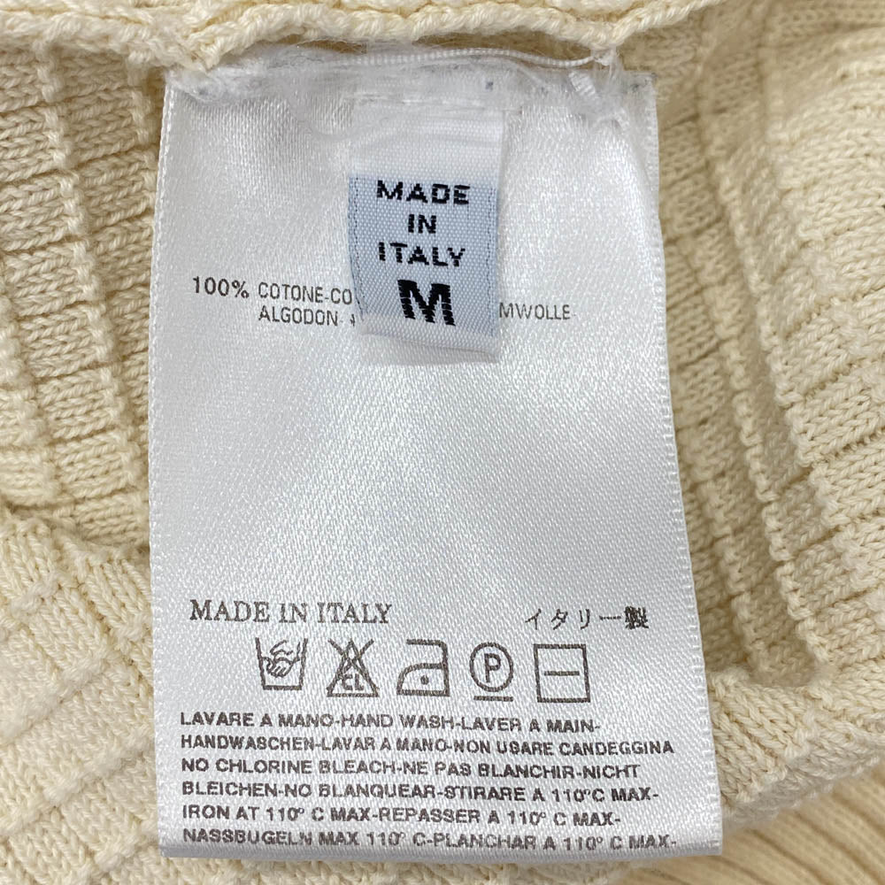 MAISON MARTIN MARGIELA メゾンマルタンマルジェラ Tennis Cardigan トリコカラー カーディガン オフホワイト系 M【中古】