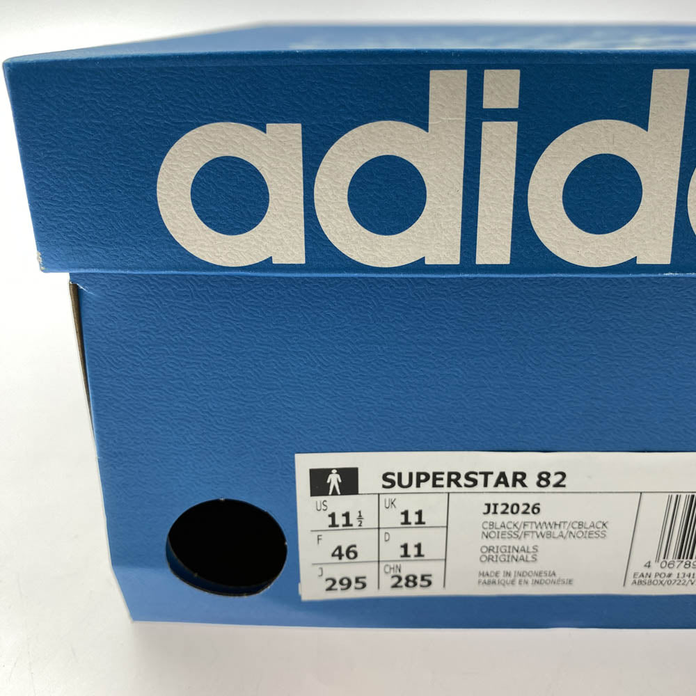 adidas アディダス JI2026 Superstar 82 スーパースター 82 スニーカー ブラック系 29.5cm【新古品】【未使用】【中古】