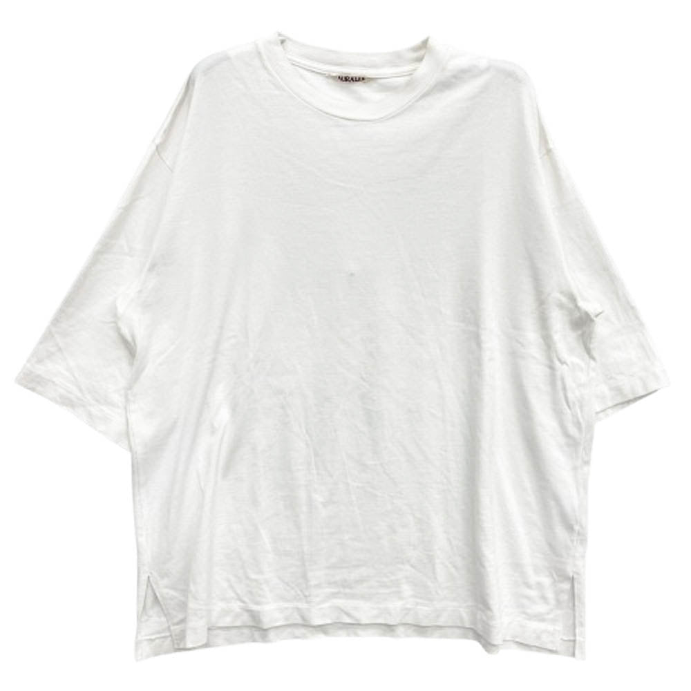 AURALEE オーラリー A9ST04GT LUSTER PLAITING HS TEE 半袖 Tシャツ ホワイト系 4【中古】