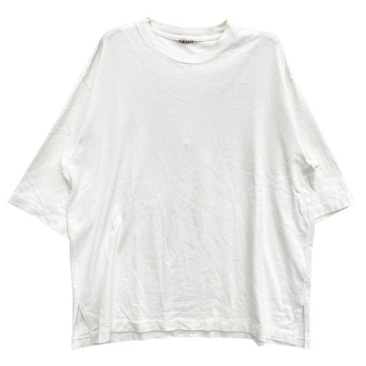 AURALEE オーラリー A9ST04GT LUSTER PLAITING HS TEE 半袖 Tシャツ ホワイト系 4【中古】