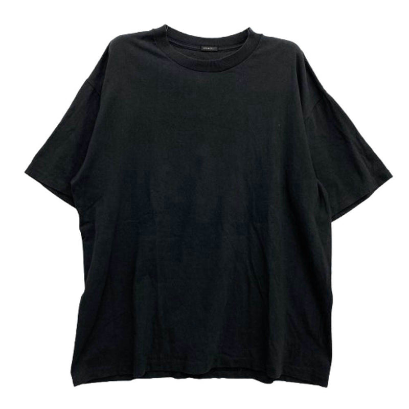 COMOLI コモリ 20SS R01-05015 空紡天竺 半袖 クルー Tシャツ ブラック系 3【中古】
