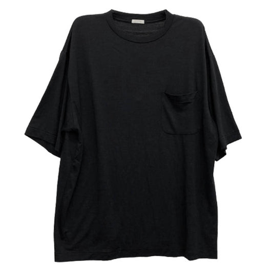 COMOLI コモリ 19SS P01-05007 ウール 天竺 半袖 クルー Tシャツ ブラック系 3【中古】
