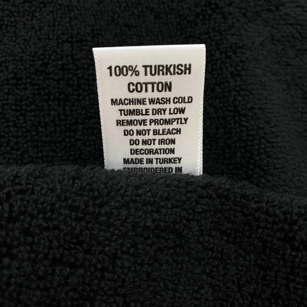 CHROME HEARTS クロムハーツ（原本無） ホースシュー刺繍 ハンド タオル ブラック系【美品】【中古】