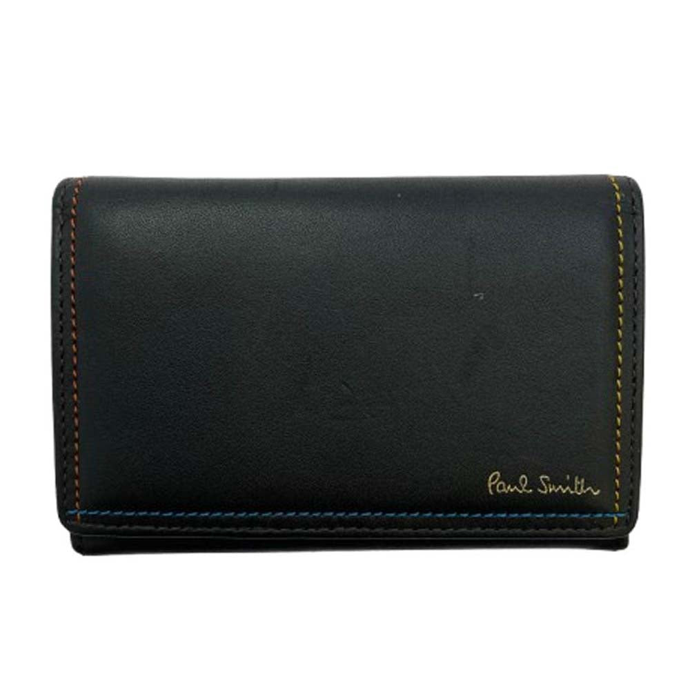 Paul Smith カード ケース 名刺入れ レザー ブラック系【中古】