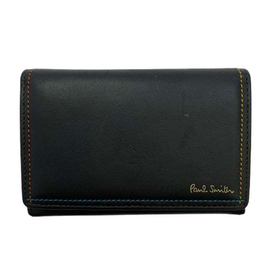 Paul Smith カード ケース 名刺入れ レザー ブラック系【中古】