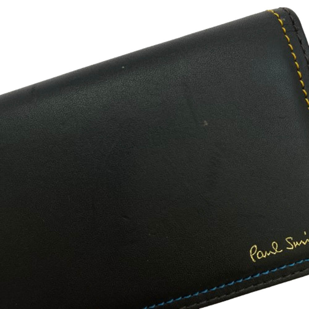 Paul Smith カード ケース 名刺入れ レザー ブラック系【中古】