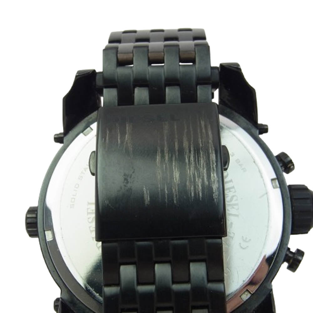 DIESEL ディーゼル DZ7266 MR.DADDY アナログ クォーツ 腕時計 ウォッチ ブラック系【中古】