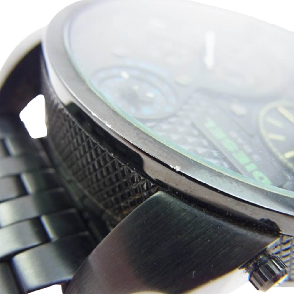 DIESEL ディーゼル DZ7266 MR.DADDY アナログ クォーツ 腕時計 ウォッチ ブラック系【中古】