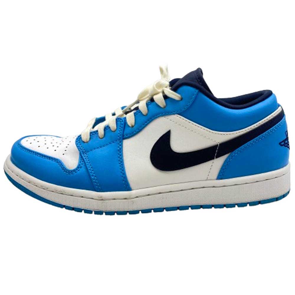 NIKE ナイキ 553558-144 Air Jordan 1 Low University Blue エアジョーダン1 ロー ユニバーシティ ブルー スニーカー ブルー系 27.5cm【中古】