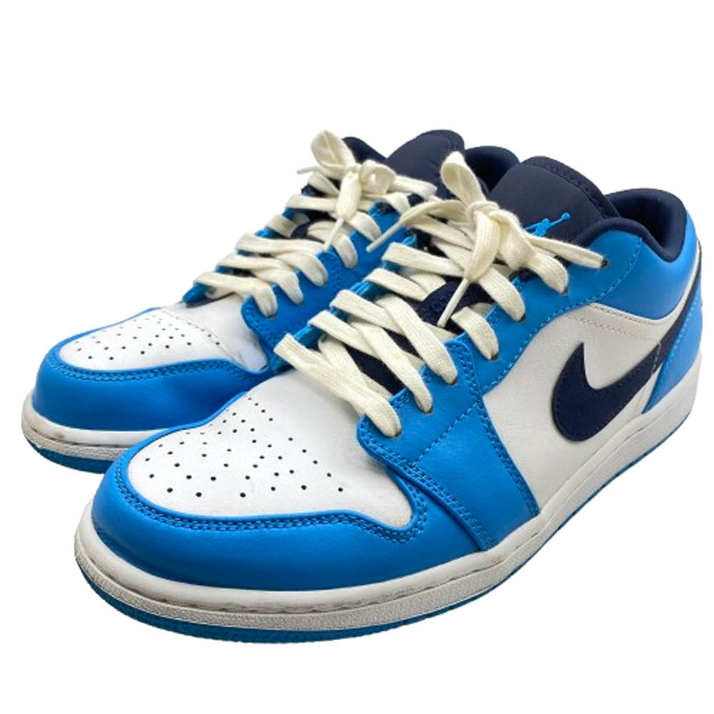 NIKE ナイキ 553558-144 Air Jordan 1 Low University Blue エアジョーダン1 ロー ユニバーシティ ブルー スニーカー ブルー系 27.5cm【中古】