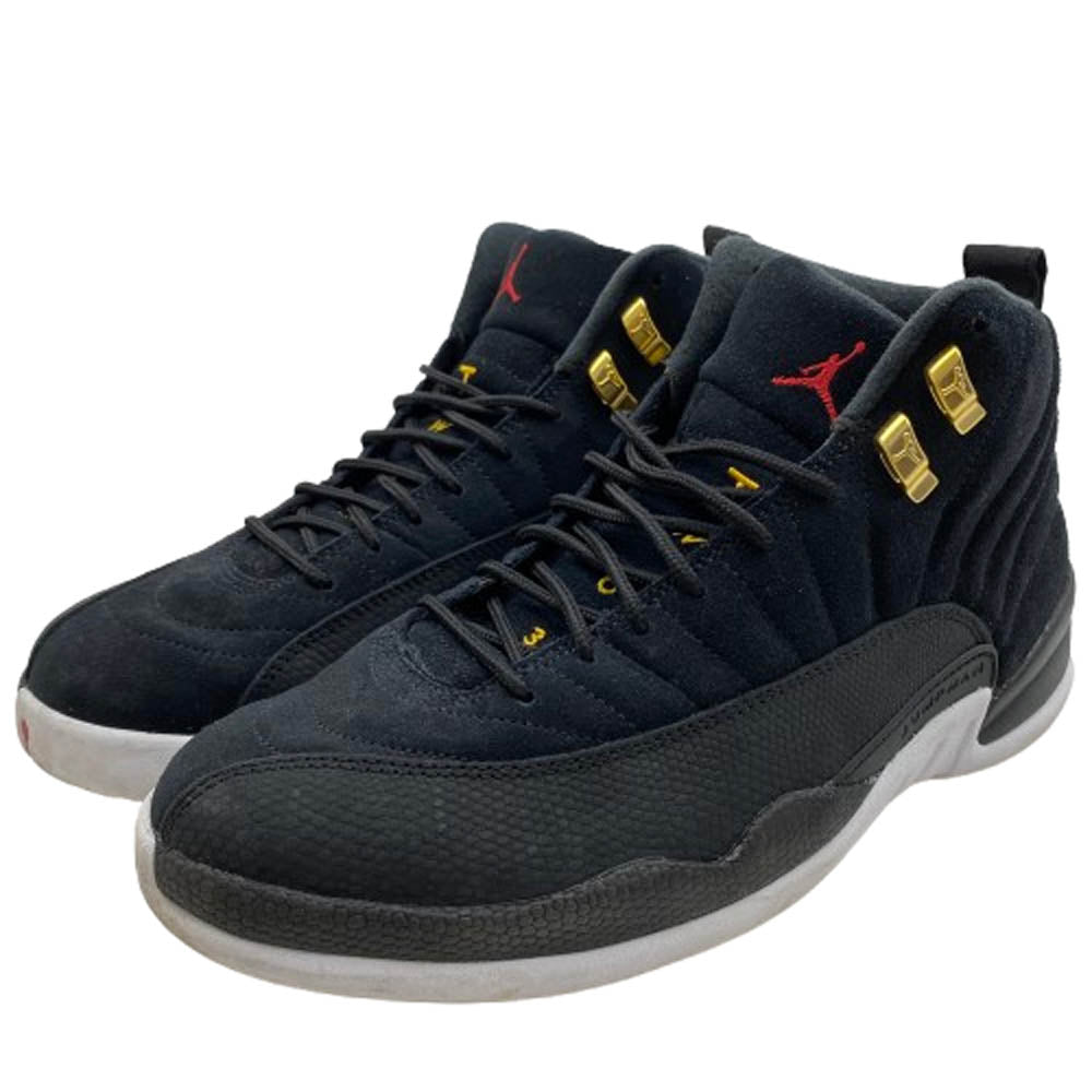 NIKE ナイキ 130690-017 AIR JORDAN 12 REVERSE TAXI エアジョーダン12 リバースタクシー ローカット スニーカー ブラック系【中古】