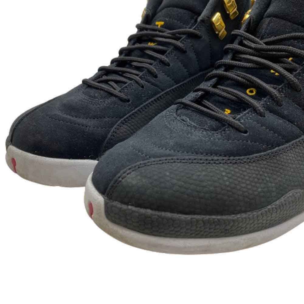 NIKE ナイキ 130690-017 AIR JORDAN 12 REVERSE TAXI エアジョーダン12 リバースタクシー ローカット スニーカー ブラック系【中古】