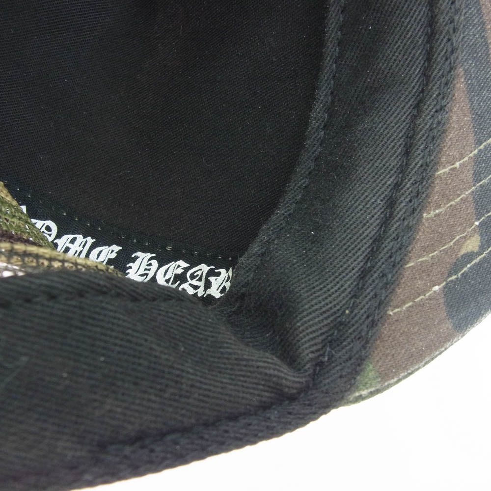 CHROME HEARTS クロムハーツ（原本無） TRUCKER CAP トラッカー キャップ カモ柄 CHロゴパッチ クロスボール付 メッシュ キャップ 帽子 カーキ系【中古】
