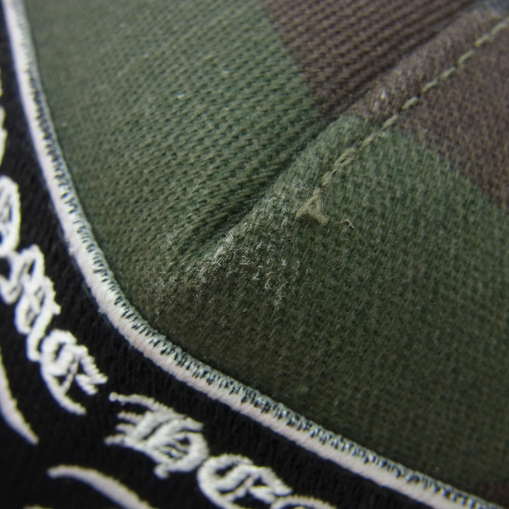 CHROME HEARTS クロムハーツ（原本無） TRUCKER CAP トラッカー キャップ カモ柄 CHロゴパッチ クロスボール付 メッシュ キャップ 帽子 カーキ系【中古】