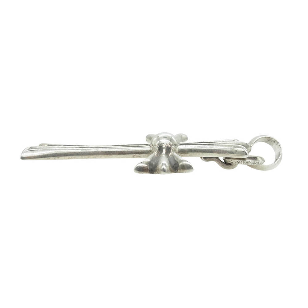 CHROME HEARTS クロムハーツ（原本無） CH CRS LG W BALE ラージCHクロス w/ベイル  ペンダントトップ シルバー系【中古】