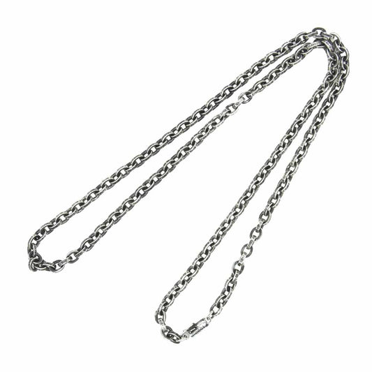 CHROME HEARTS クロムハーツ（原本無） ホノルル店レシート付属 PAPER CHAIN 24inch ペーパーチェーン 24インチ ネックレス シルバー系【中古】