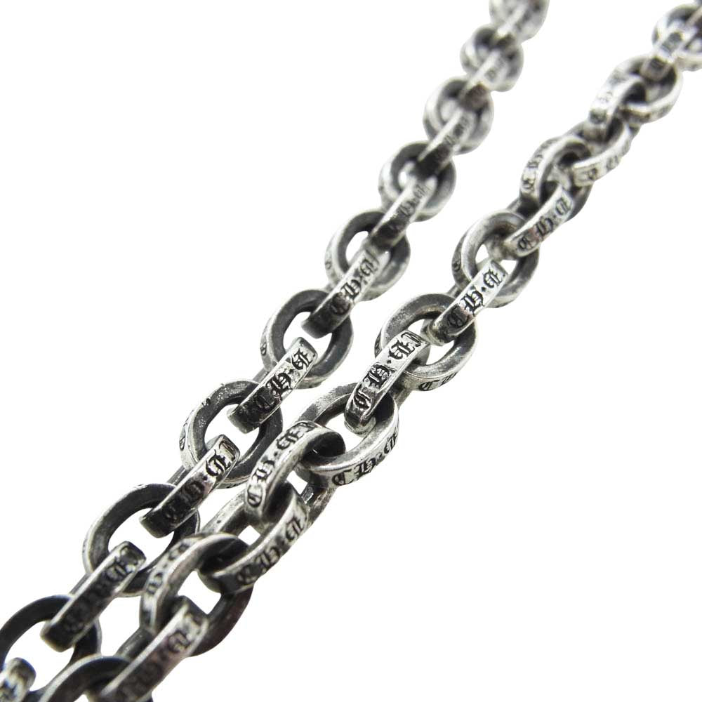 CHROME HEARTS クロムハーツ（原本無） ホノルル店レシート付属 PAPER CHAIN 24inch ペーパーチェーン 24インチ ネックレス シルバー系【中古】