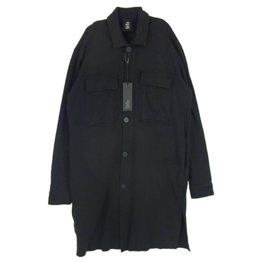 トム/クロム M SJ 513 WORK COAT MEDIUM JERSEY ミディアム ジャージ ワーク コート ブラック系 S【中古】