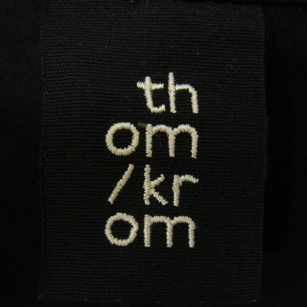 トム/クロム M SJ 513 WORK COAT MEDIUM JERSEY ミディアム ジャージ ワーク コート ブラック系 S【中古】