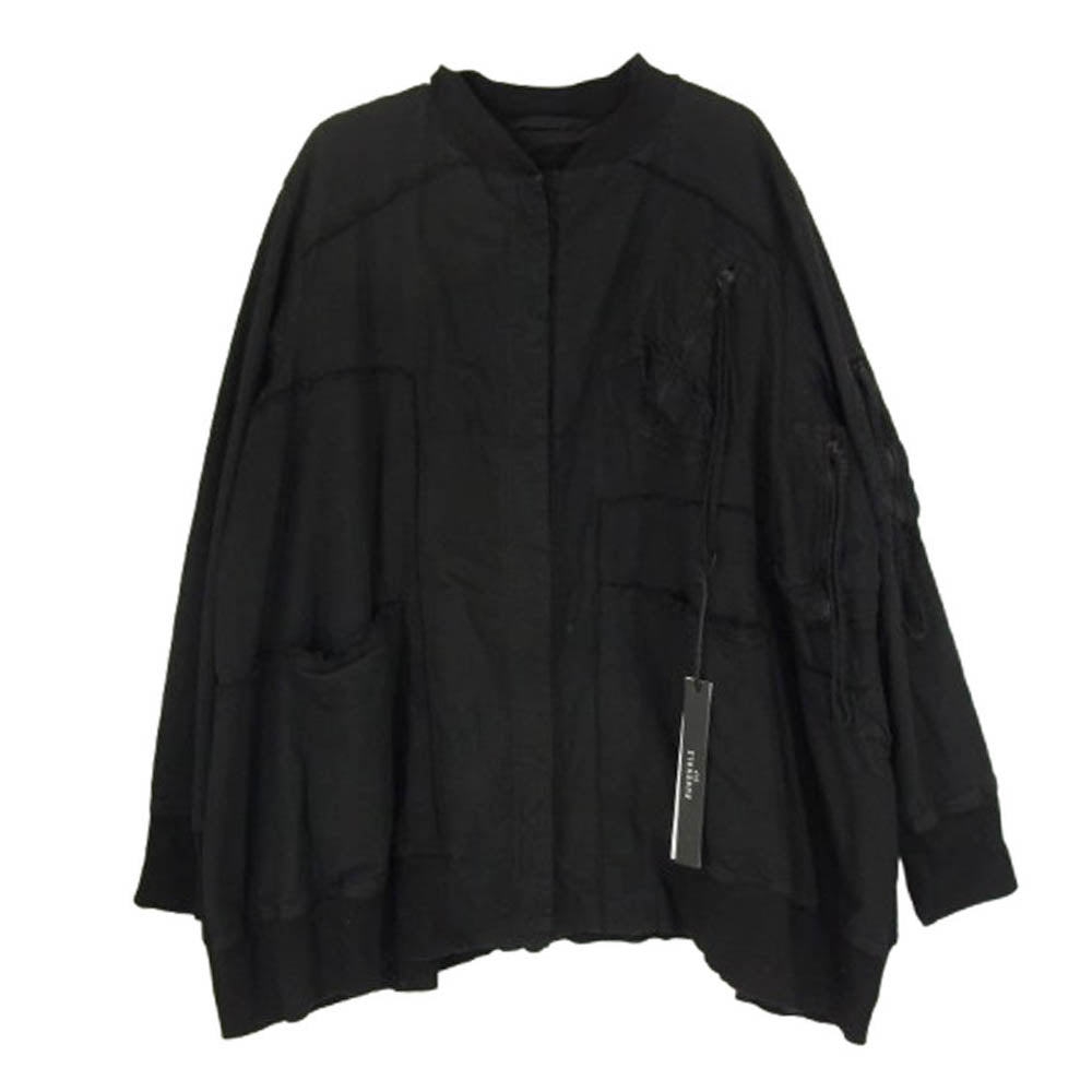 ランドホルツ 222 260 11 05 再構築 ダメージ加工 ショート コート 長袖 シャツ ジャケット ブラック系 L【中古】