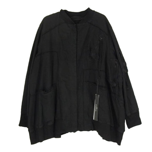 ランドホルツ 222 260 11 05 再構築 ダメージ加工 ショート コート 長袖 シャツ ジャケット ブラック系 L【中古】