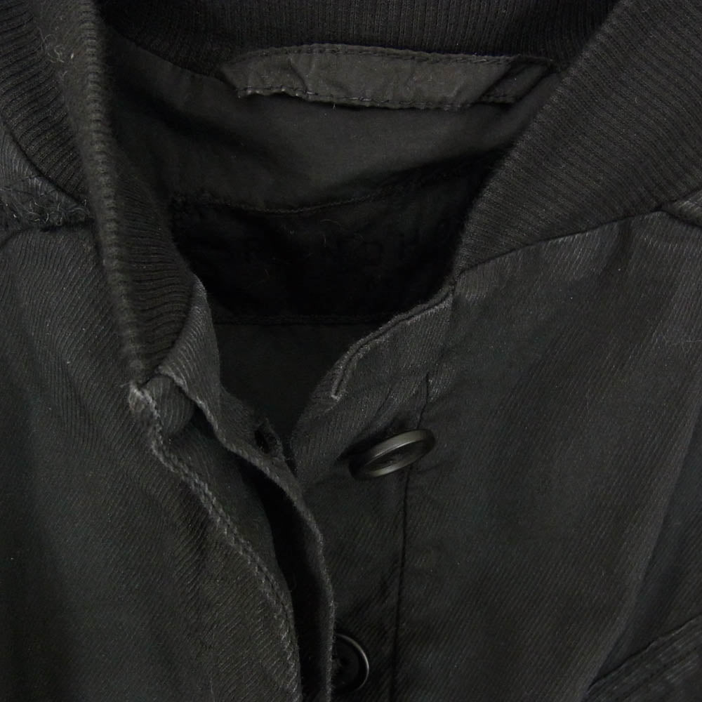 ランドホルツ 222 260 11 05 再構築 ダメージ加工 ショート コート 長袖 シャツ ジャケット ブラック系 L【中古】