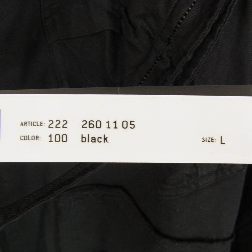 ランドホルツ 222 260 11 05 再構築 ダメージ加工 ショート コート 長袖 シャツ ジャケット ブラック系 L【中古】
