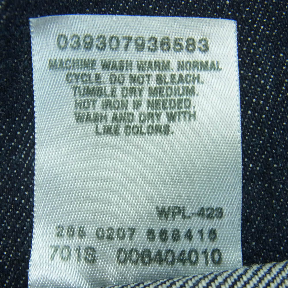 Levi's リーバイス CARPENTER LOOSE STRAIGHT カーペンター ルーズ ストレート ジーンズ デニム パンツ インディゴブルー系 W34 L30【中古】