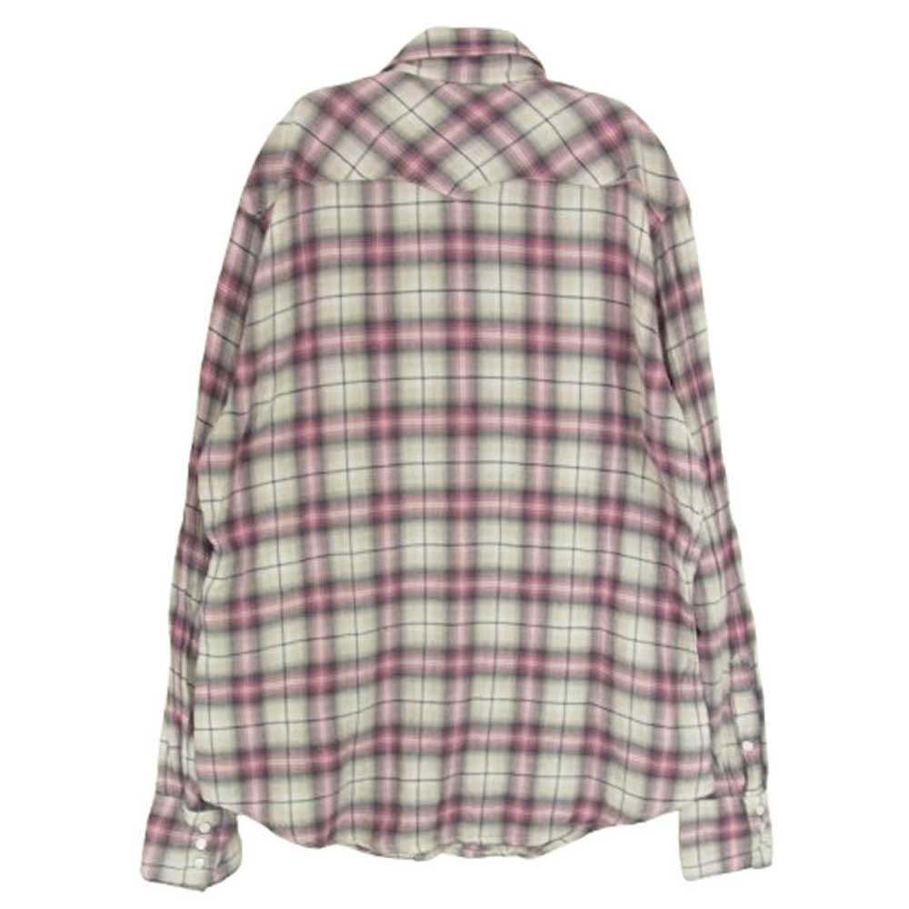 Wrangler ラングラー チェック ウエスタン 長袖 シャツ ピンク系 S【中古】
