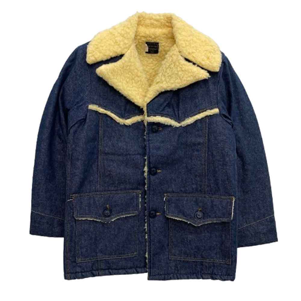 ヴィンテージ Sears ROEBUCKS シアーズ ローバックス ランチコート デニム ジャケット インディゴブルー系 38【中古】